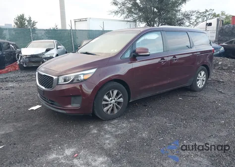 2017 Kia Sedona Lx из США, поврежденный, VIN KNDMB5C19H6282158